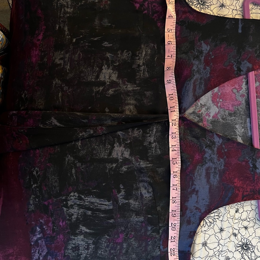 Rachel Roy Asymmetrical Abstract Print Tank - Picture 7 of 7